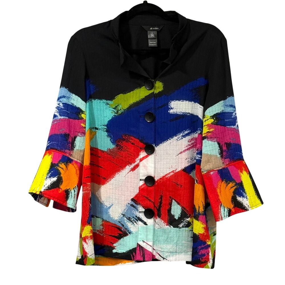 Ali Miles Brushstroke Wired Collar ASO General Hospital Women's Small Jacket Top